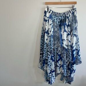 V Cristina Asymmetrical Maxi Skirt